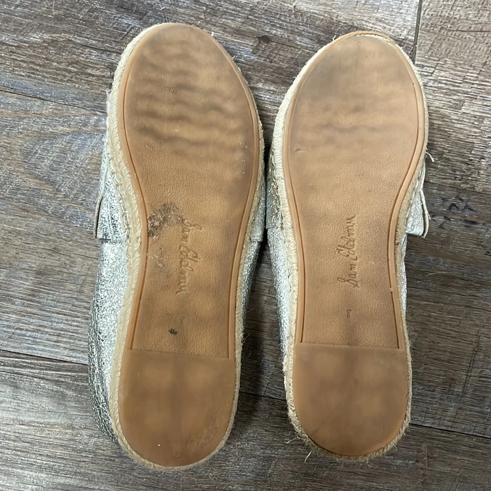 Sam Edelman Silver and Black Espadrilles